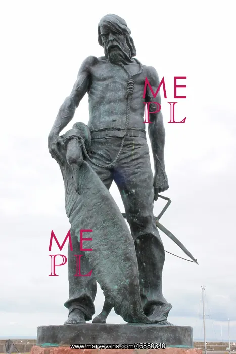 : Statue of the Ancient Mariner, Watchet, Somerset : Statue of the Ancient Mariner, Watchet, Somerset