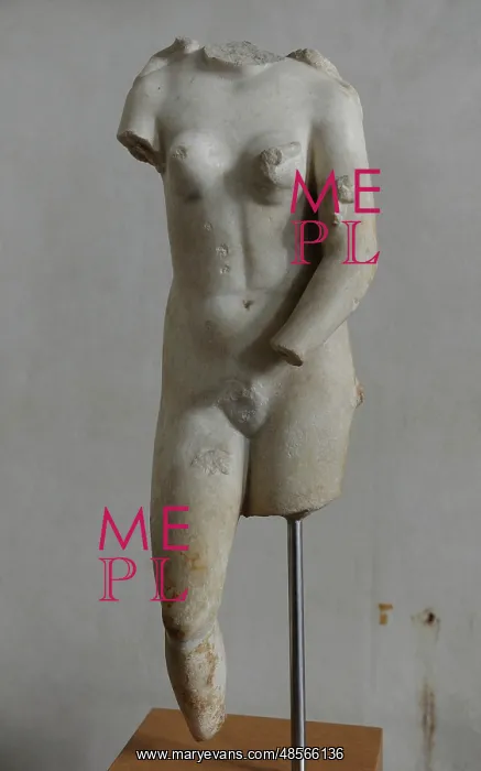  : Statue of Aphrodite. Marble. Jerusalem. Roman Period. 3rd ce