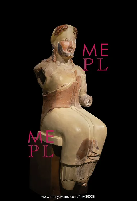: Statue, Archaeology Museum, Paestum, Campania, Italy : Statue, Archaeology Museum, Paestum, Campania, Italy