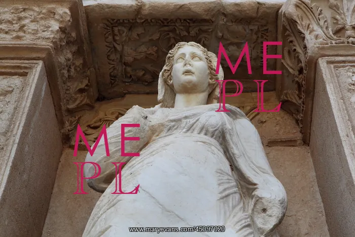 : Statue of Arete, Ephesus, Izmir, Turkey : Statue of Arete, Ephesus, Izmir, Turkey