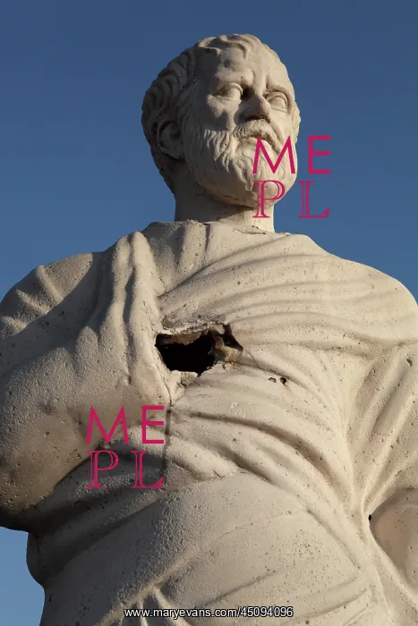 : Statue of Aristotle, Assos, Turkey : Statue of Aristotle, Assos, Turkey