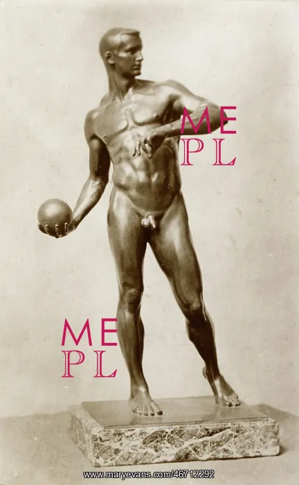 : Statue of an Athlete by Richard Wilhelm Daniel Fabricus : Statue of an Athlete by Richard Wilhelm Daniel Fabricus