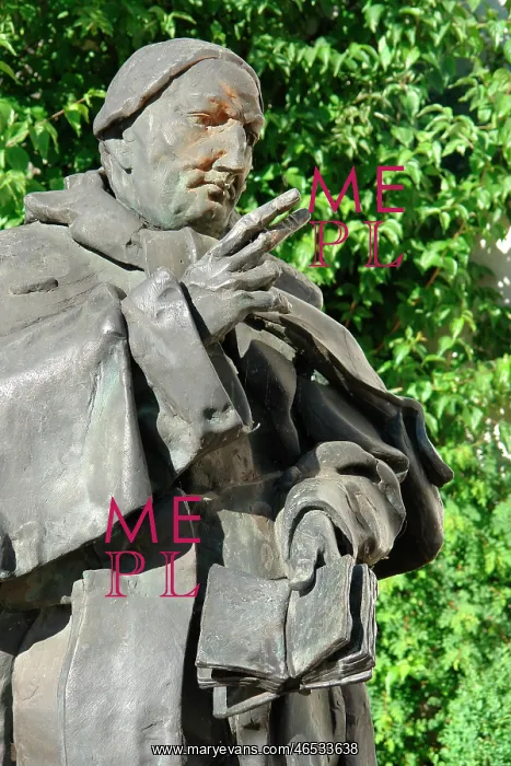 : Statue to Bishop Sailer, Dillingen, Bavaria, Germany : Statue to Bishop Sailer, Dillingen, Bavaria, Germany