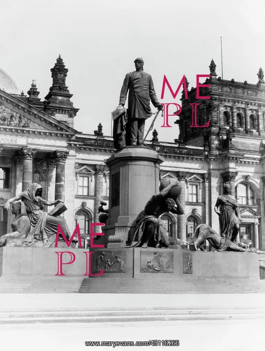 : Statue of Bismarck at Reichstag Berlin Germany : Statue of Bismarck at Reichstag Berlin Germany