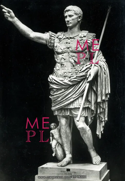 : Statue of Caesar Augustus in the Vatican Museum : Statue of Caesar Augustus in the Vatican Museum