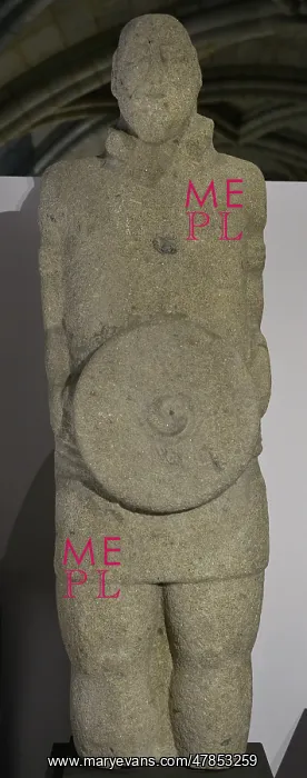 : Statue of a castreno warrior, called Lusitanian : Statue of a castreno warrior, called Lusitanian