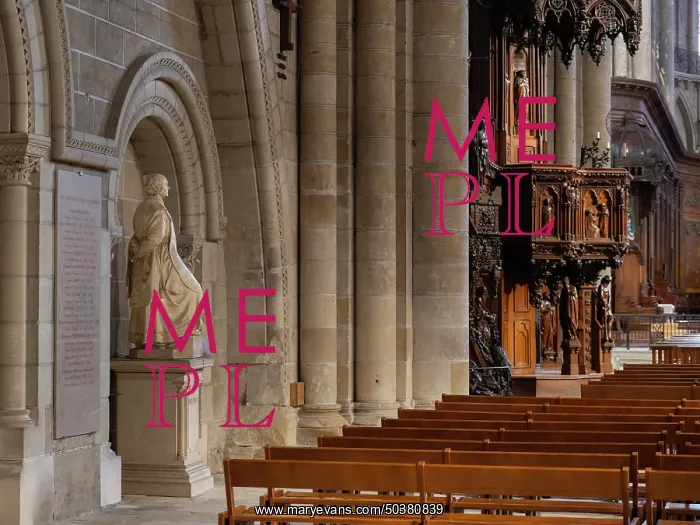 : Statue, Cathedrale Saint-Maurice, Angers, Maine-et-Loire, France : Statue, Cathedrale Saint-Maurice, Angers, Maine-et-Loire, France