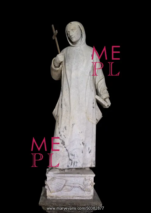 : Statue, Charterhouse of Serra San Bruno, Calabria, Italy : Statue, Charterhouse of Serra San Bruno, Calabria, Italy