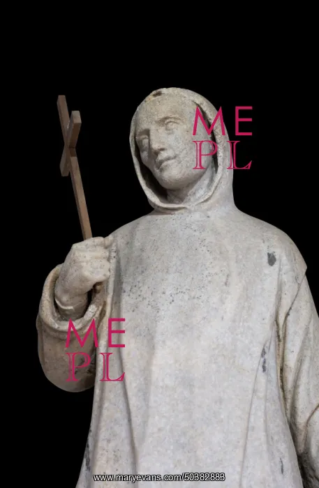 : Statue, Charterhouse of Serra San Bruno, Calabria, Italy : Statue, Charterhouse of Serra San Bruno, Calabria, Italy