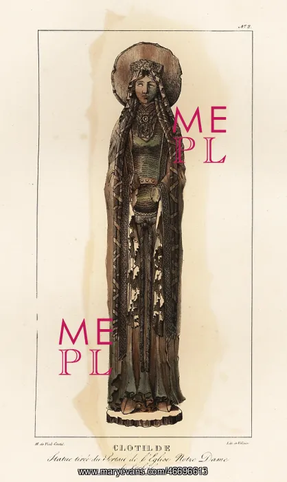 : Statue of Clotilde (c.474-545), Saint Clotilde : Statue of Clotilde (c.474-545), Saint Clotilde