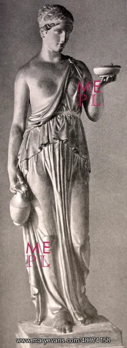 : Statue depicting Hebe by Bertel Thorvaldsen, published : Statue depicting Hebe by Bertel Thorvaldsen, published