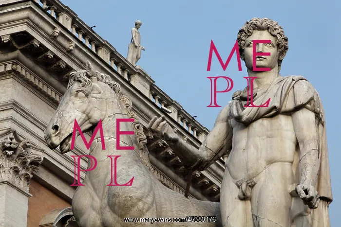 : Statue of the Dioscures twins (Castor and Pollux) : Statue of the Dioscures twins (Castor and Pollux)