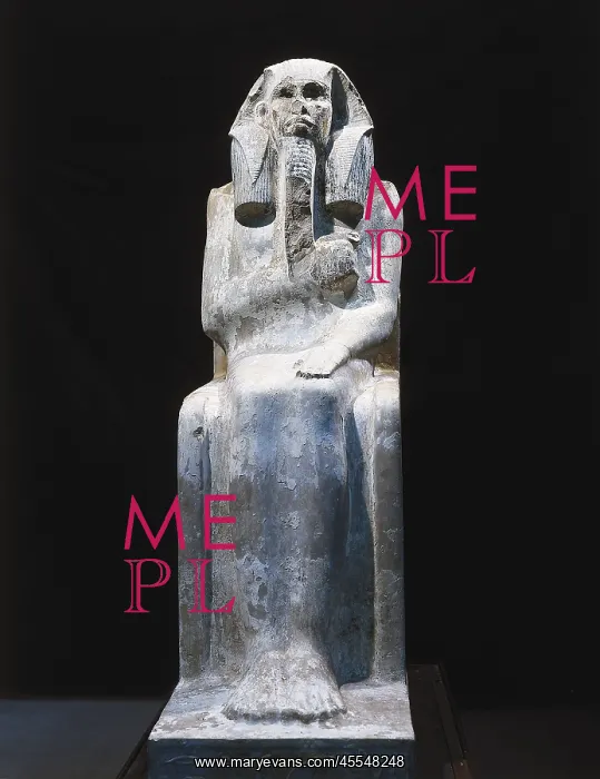 : Statue of Djoser. Egyptian art : Statue of Djoser. Egyptian art