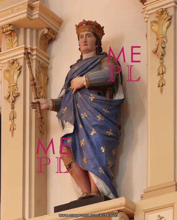 : Statue, Eglise Saint-Joseph, Deschambault, Chemin : Statue, Eglise Saint-Joseph, Deschambault, Chemin