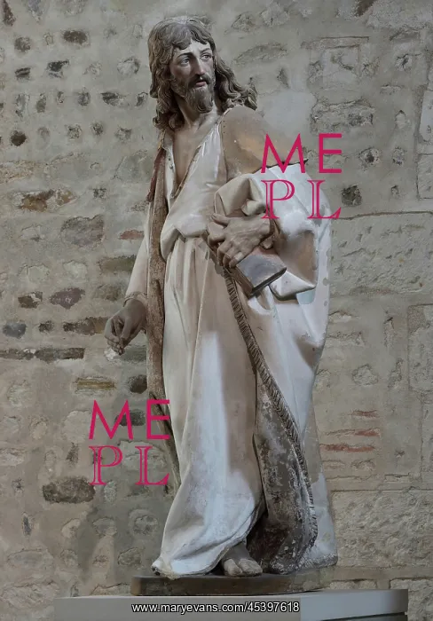 : Statue, Eglise Saint-Martin d'Angers, Angers, Maine-et-Loire : Statue, Eglise Saint-Martin d'Angers, Angers, Maine-et-Loire