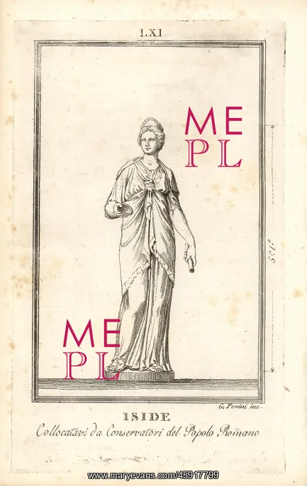 : Statue of Egyptian goddess Isis : Statue of Egyptian goddess Isis