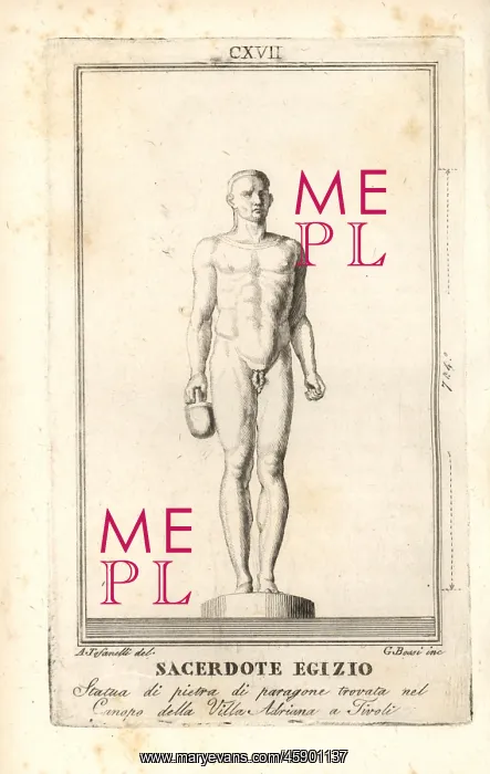: Statue of an Egyptian priest found in the : Statue of an Egyptian priest found in the