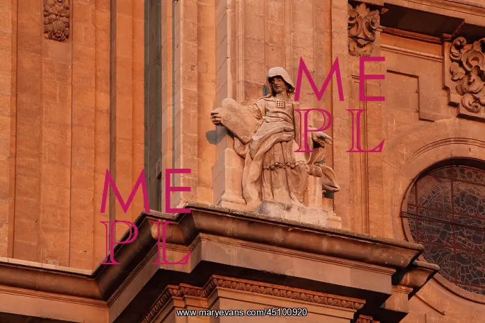 : Statue, Granada cathedral, Granada, Andalusia, Spain : Statue, Granada cathedral, Granada, Andalusia, Spain