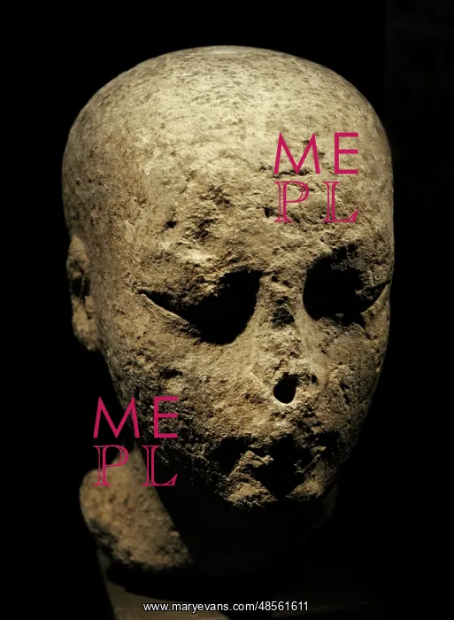 : Statue head. Limestone. C.1390-1352 BC : Statue head. Limestone. C.1390-1352 BC