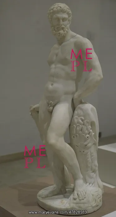 : Statue of Hercules. Marble. Unknown Renaissance artist : Statue of Hercules. Marble. Unknown Renaissance artist
