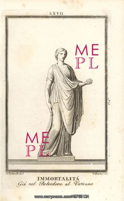 : Statue of Immortality in the Belvedere Courtyard : Statue of Immortality in the Belvedere Courtyard