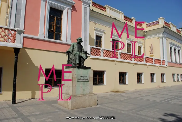 : Statue of Ivan Aivazovsky (1817-1900). Feodosiya. Ukraine : Statue of Ivan Aivazovsky (1817-1900). Feodosiya. Ukraine