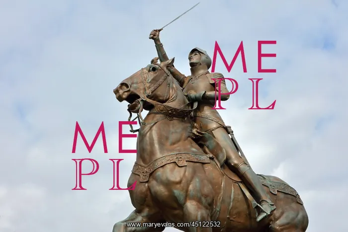 : Statue of Joan of Arc, Blois, Loire Valley, Centre, France : Statue of Joan of Arc, Blois, Loire Valley, Centre, France
