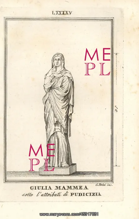 : Statue of Julia Avita Mamaea with the attributes : Statue of Julia Avita Mamaea with the attributes