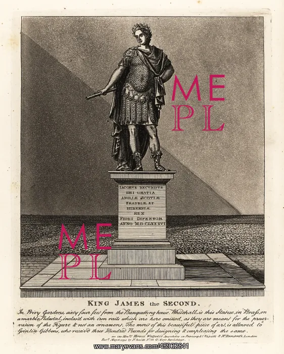 : Statue of King James II of England : Statue of King James II of England