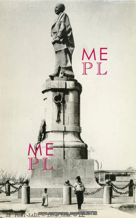 : Statue of Lesseps, Port Said, Egypt : Statue of Lesseps, Port Said, Egypt