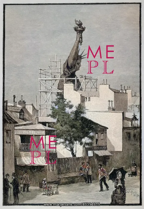 : Statue of Liberty being made in Paris 1884 : Statue of Liberty being made in Paris 1884