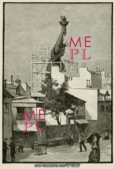 : Statue of Liberty being made in Paris 1884 : Statue of Liberty being made in Paris 1884