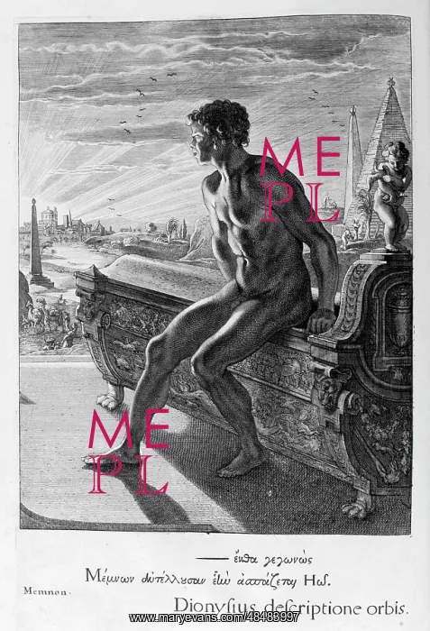 : The Statue of Memnon. Plate from Les Images Ou : The Statue of Memnon. Plate from Les Images Ou