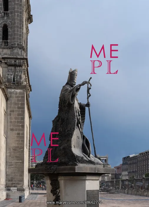 : Statue, Metropolitan Cathedral, Mexico City, Mexico : Statue, Metropolitan Cathedral, Mexico City, Mexico