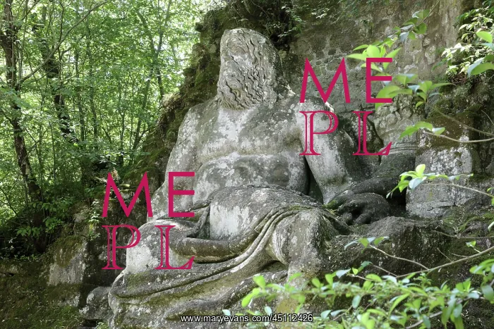  : Statue of Neptune, Garden of Bomarzo, Bomarzo, Lazio, Italy