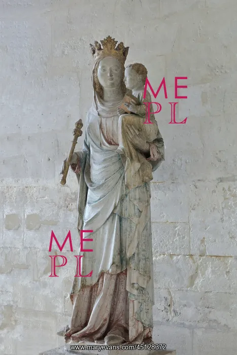 : Statue of Notre-Dame du Bec, Abbaye Notre-Dame : Statue of Notre-Dame du Bec, Abbaye Notre-Dame