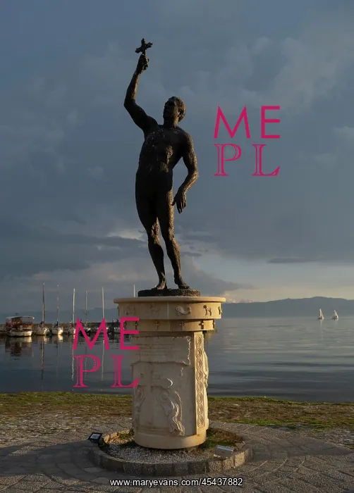: Statue, Ohrid, North Macedonia : Statue, Ohrid, North Macedonia