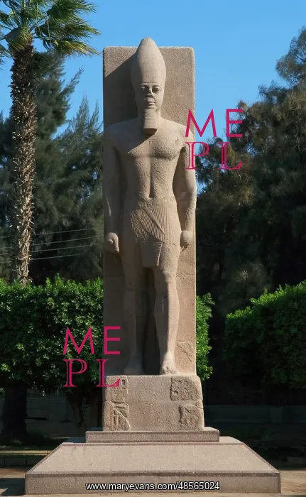 : Statue of Pharaoh Ramses II. Memphis. Egypt : Statue of Pharaoh Ramses II. Memphis. Egypt