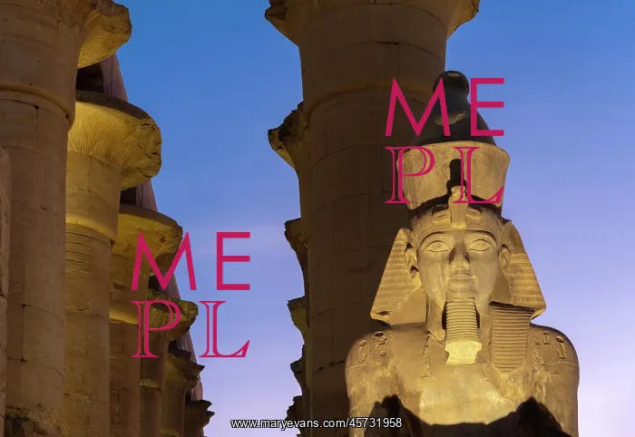 : Statue of Ramesses II, Luxor Temple, Luxor, Egypt : Statue of Ramesses II, Luxor Temple, Luxor, Egypt
