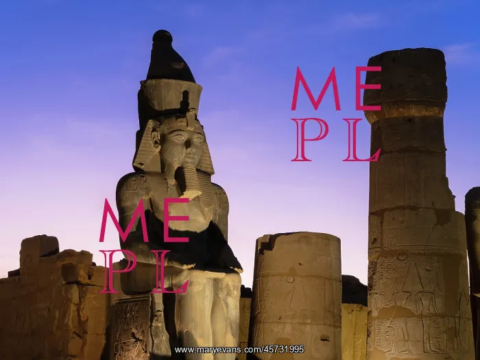 : Statue of Ramesses II, Luxor Temple, Luxor, Egypt : Statue of Ramesses II, Luxor Temple, Luxor, Egypt
