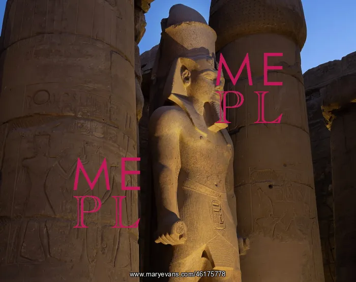 : Statue of Ramesses II, Luxor Temple, Luxor, Egypt : Statue of Ramesses II, Luxor Temple, Luxor, Egypt