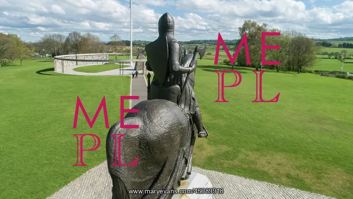 : Statue of Robert the Bruce, Bannockburn battlefield : Statue of Robert the Bruce, Bannockburn battlefield
