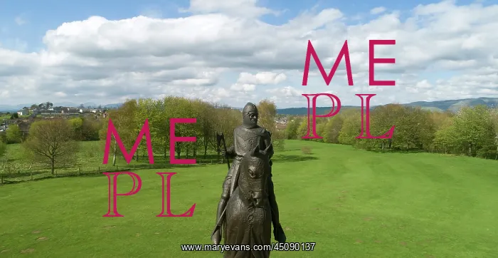 : Statue of Robert the Bruce, Bannockburn battlefield : Statue of Robert the Bruce, Bannockburn battlefield