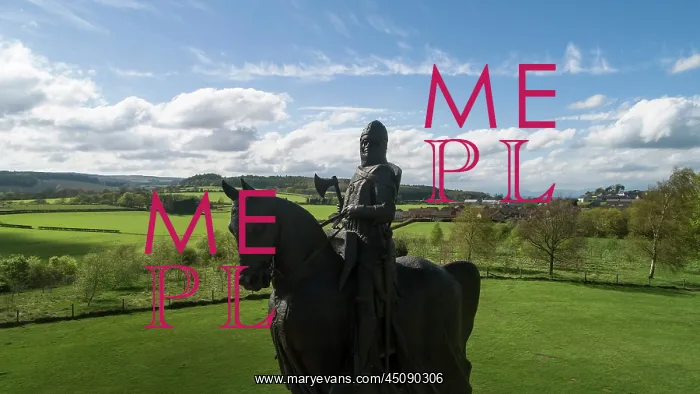 : Statue of Robert the Bruce, Bannockburn battlefield : Statue of Robert the Bruce, Bannockburn battlefield