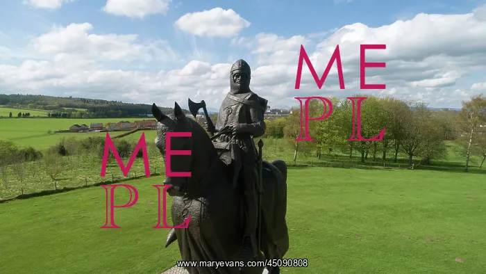 : Statue of Robert the Bruce, Bannockburn battlefield : Statue of Robert the Bruce, Bannockburn battlefield