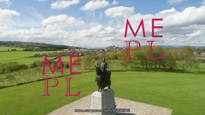 : Statue of Robert the Bruce, Bannockburn battlefield : Statue of Robert the Bruce, Bannockburn battlefield
