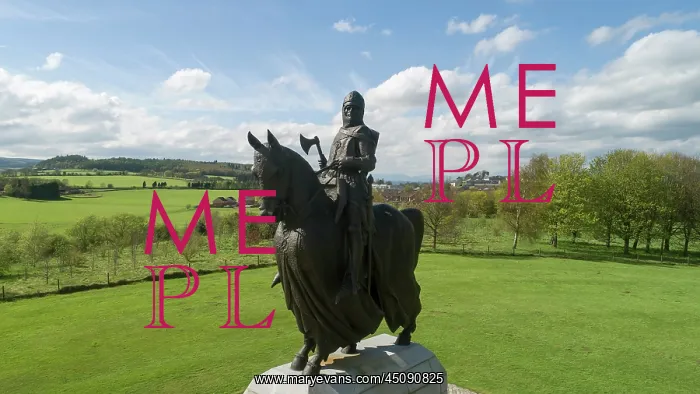 : Statue of Robert the Bruce, Bannockburn battlefield : Statue of Robert the Bruce, Bannockburn battlefield