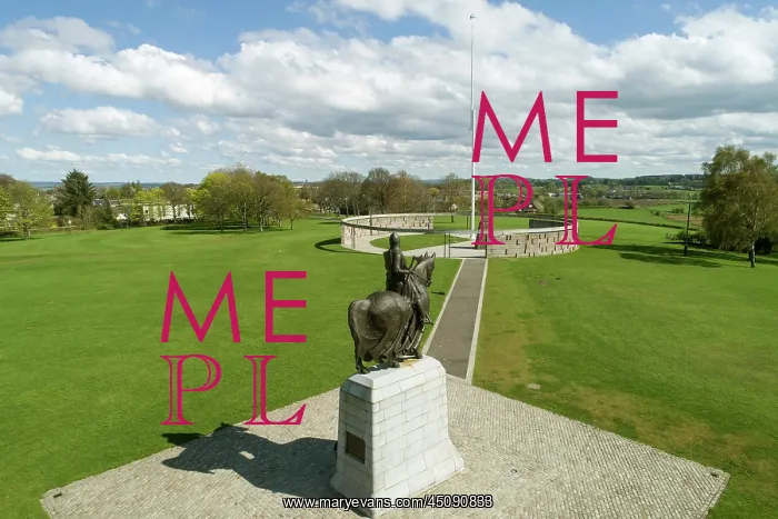 : Statue of Robert the Bruce, Bannockburn battlefield : Statue of Robert the Bruce, Bannockburn battlefield