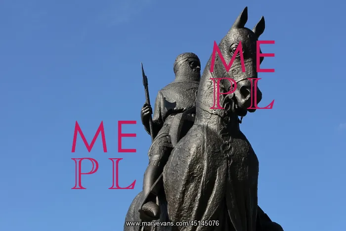 : Statue of Robert the Bruce, Bannockburn battlefield : Statue of Robert the Bruce, Bannockburn battlefield
