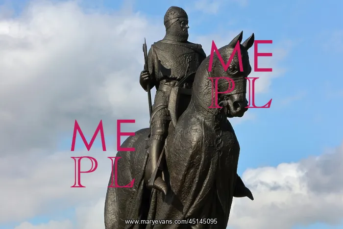 : Statue of Robert the Bruce, Bannockburn battlefield : Statue of Robert the Bruce, Bannockburn battlefield